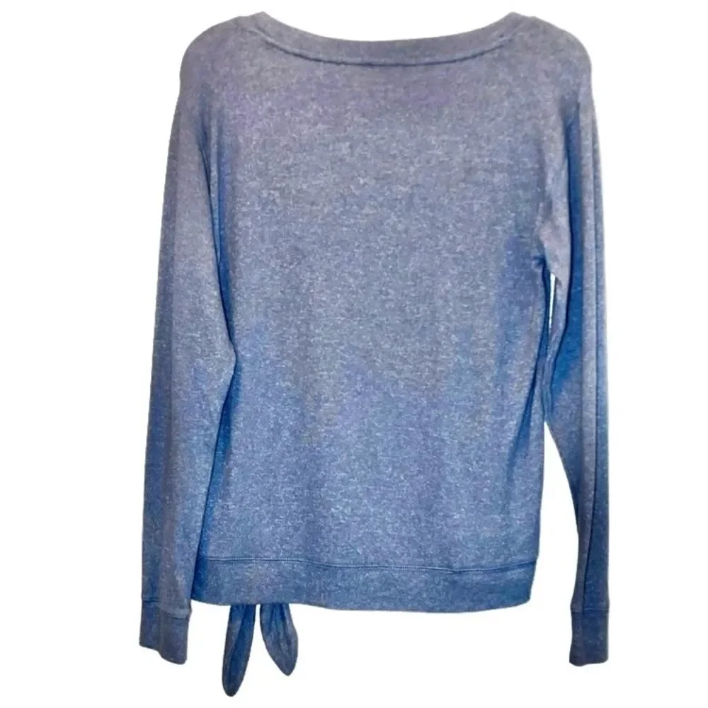 J. Crew Lightweight Sweater with Tie at Waist in Blue Heather Women’s S
